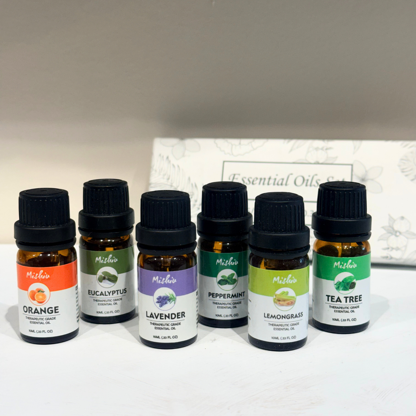 Coffret d’Huiles Essentielles pour Diffuseur – 6 x 10 ml