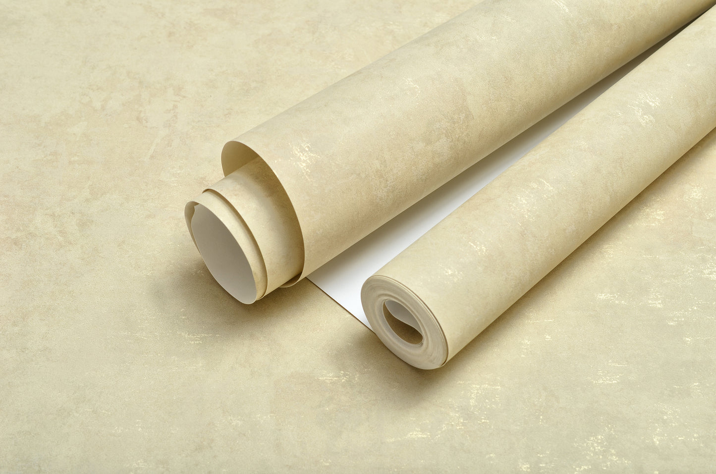 Decopine Papier Peint Intissé Brume Minérale – Beige Sablé – 0,53 x 10 m – Sans Colle