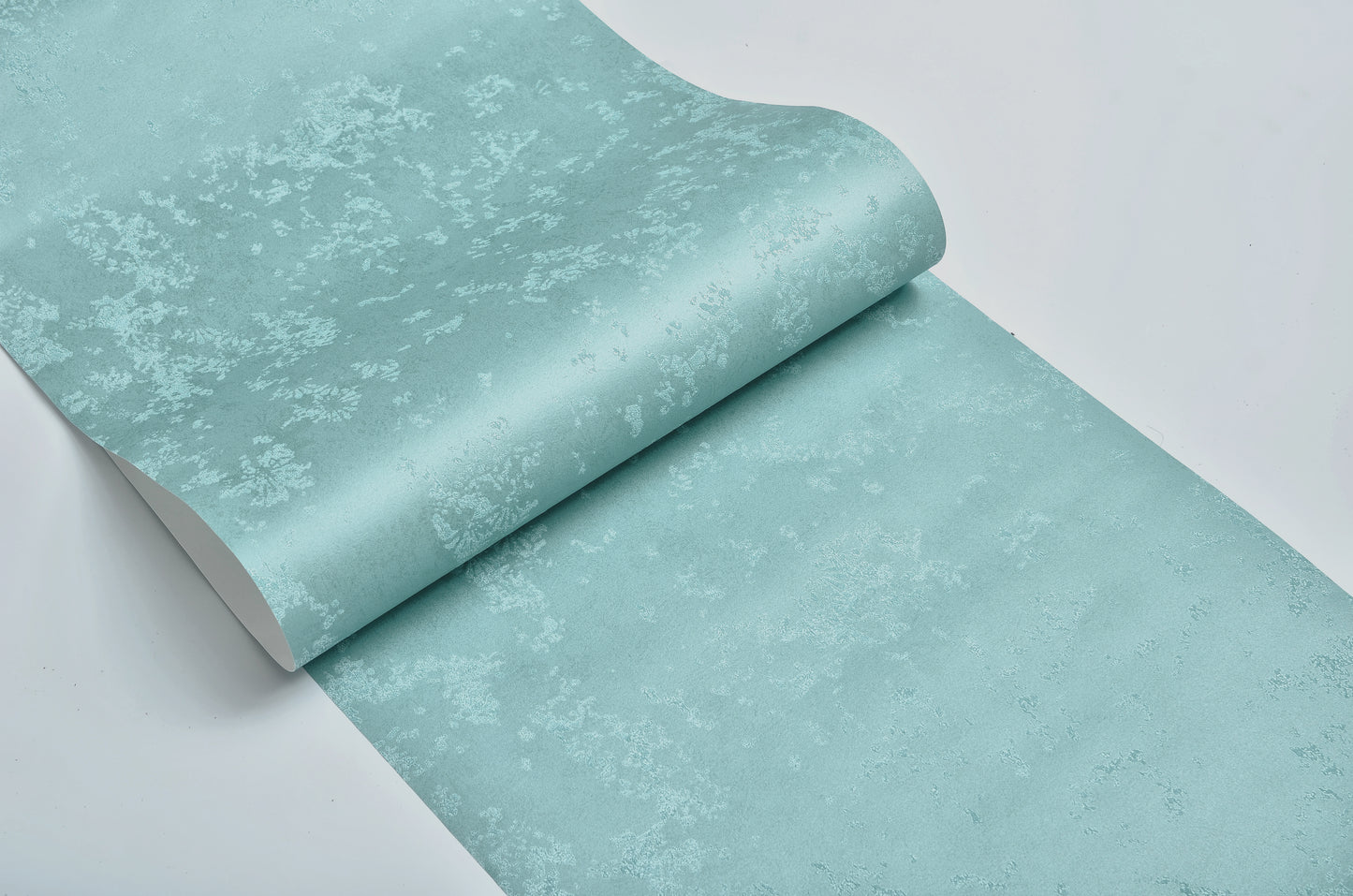 Decopine Papier Peint Intissé Brume Minérale – Vert Aigue-Marine Doux – 0,53 x 10m – Sans Colle