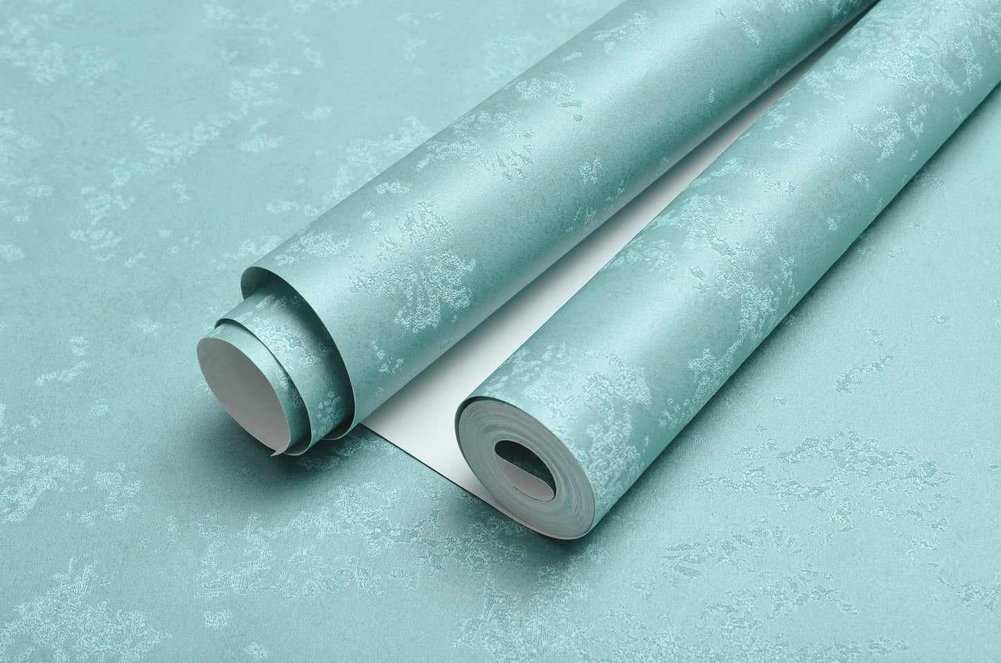 Decopine Papier Peint Intissé Brume Minérale – Vert Aigue-Marine Doux – 0,53 x 10m – Sans Colle