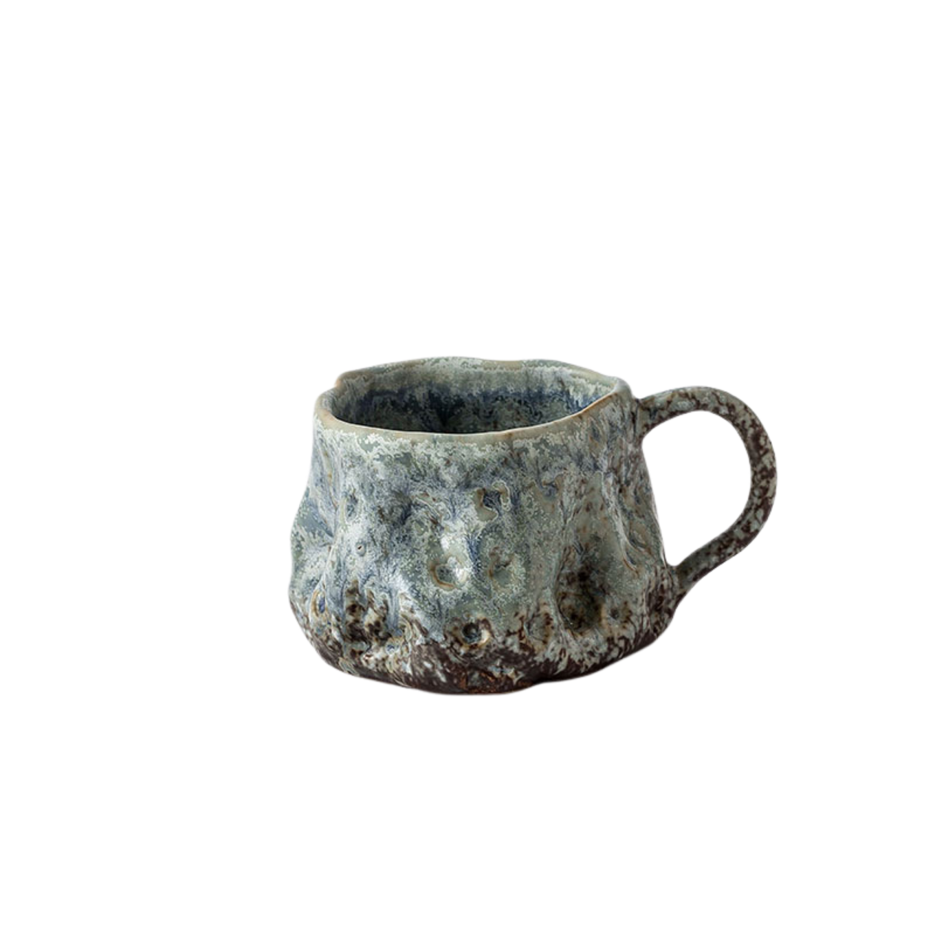 Tasse à espresso en céramique bleue – Fait main – 100 ml