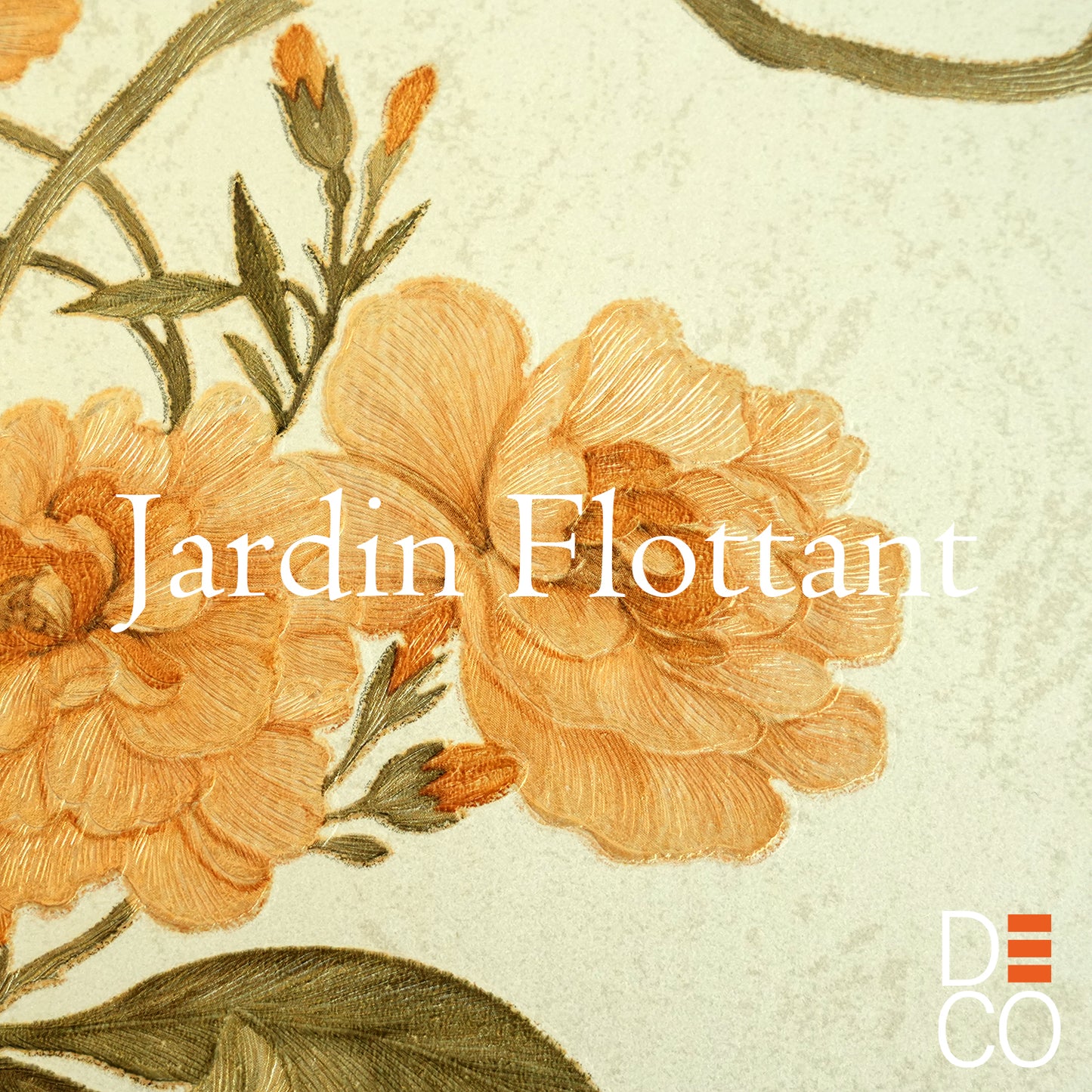 Decopine Papier Peint Intissé Jardin Flottant - Jaune