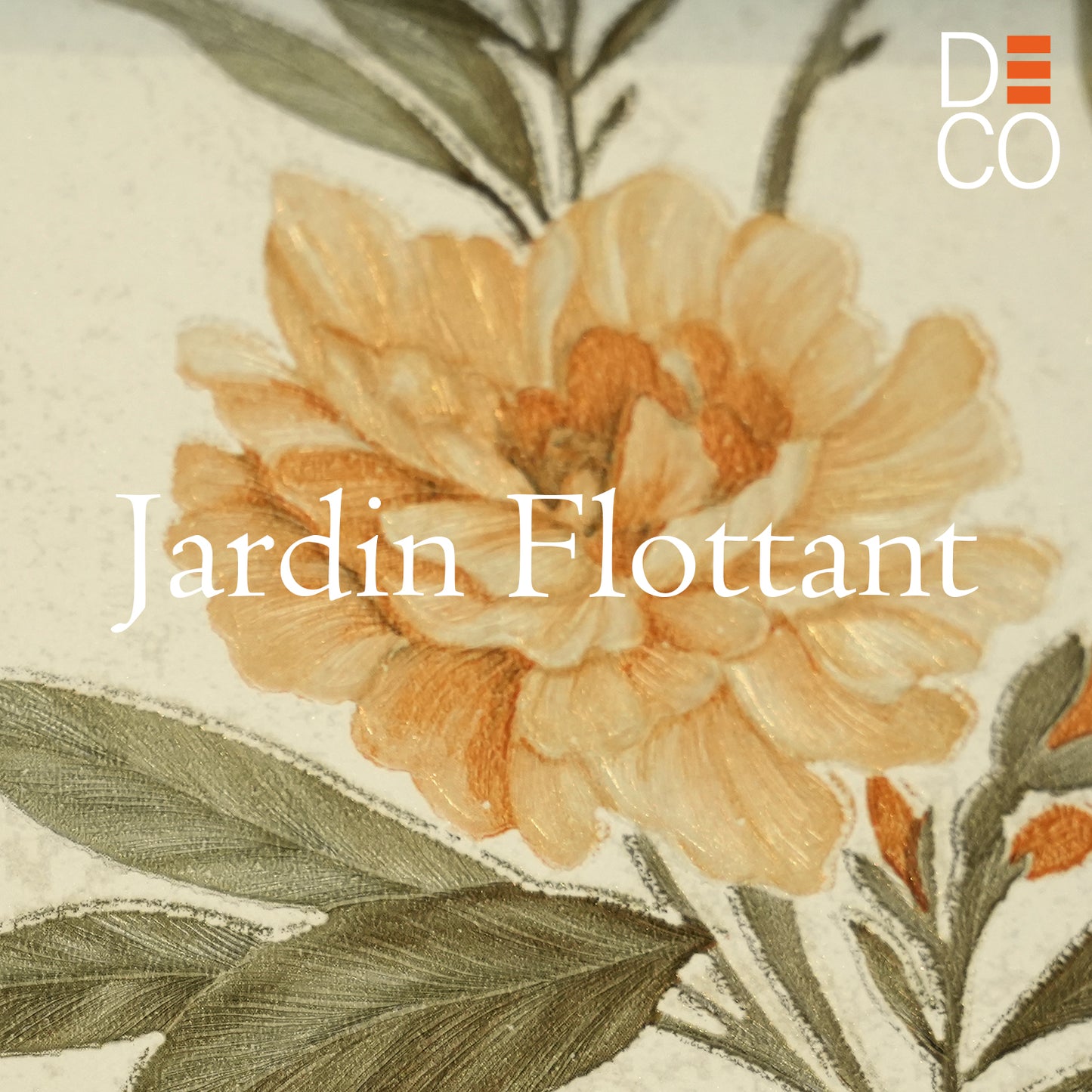 Decopine Papier Peint Intissé Jardin Flottant - Beige Clair