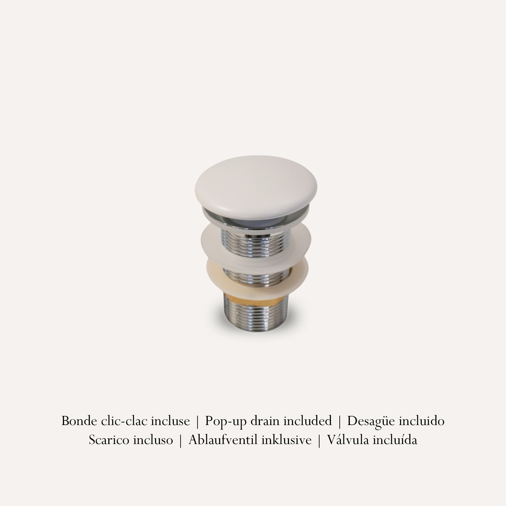 Vasque à Poser Carrée Arrondie Effet Marbre Blanc RIVÉO – 395 × 395 mm – Avec Bonde