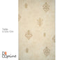 Decopine Papier Peint Intissé Imperium Luxe – Médaillon Doré sur Beige Minéral – 0,53 x 10m – Sans Colle
