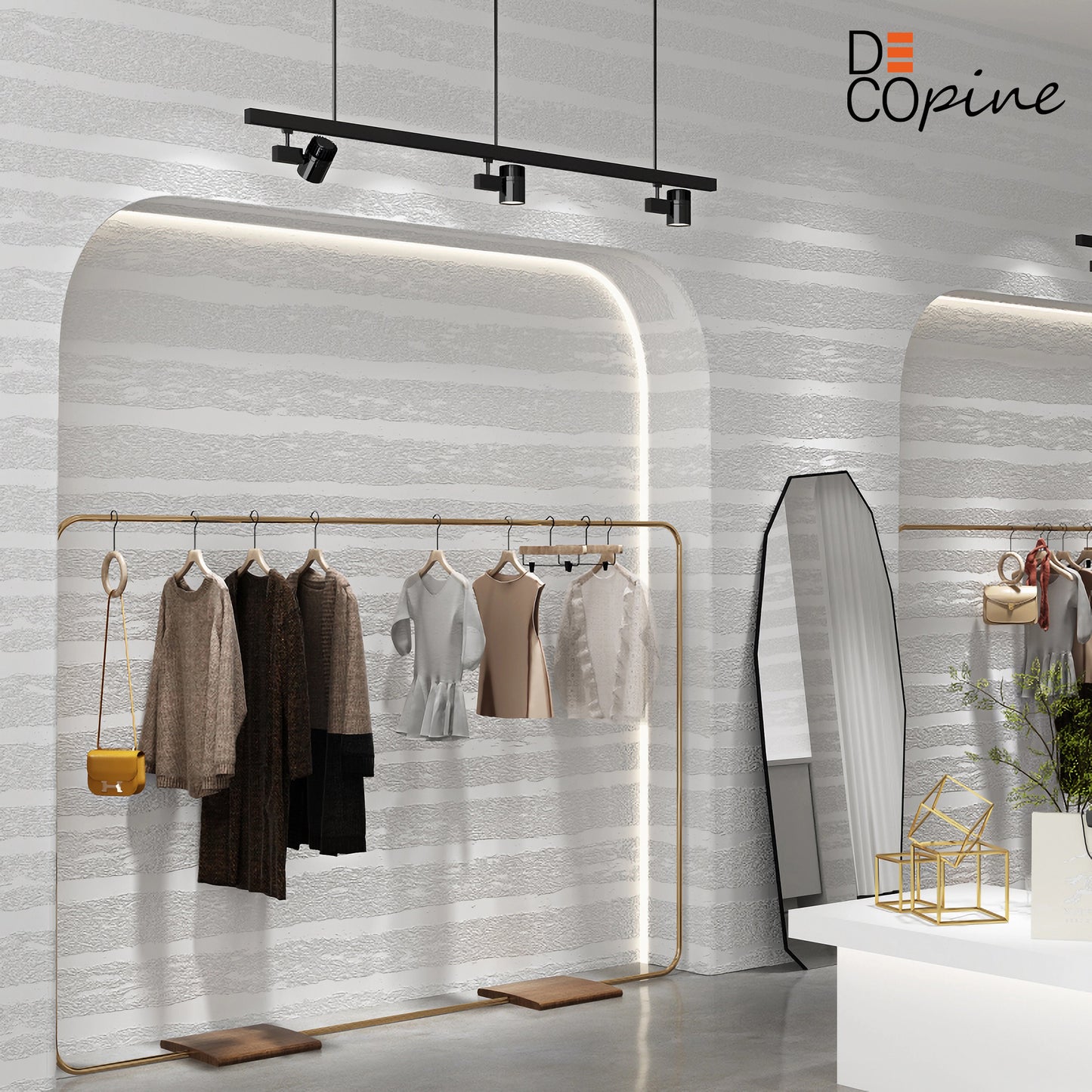 Papier Peint Auto-adhésif 3D – Texture Relief – Blanc – 60×280 cm