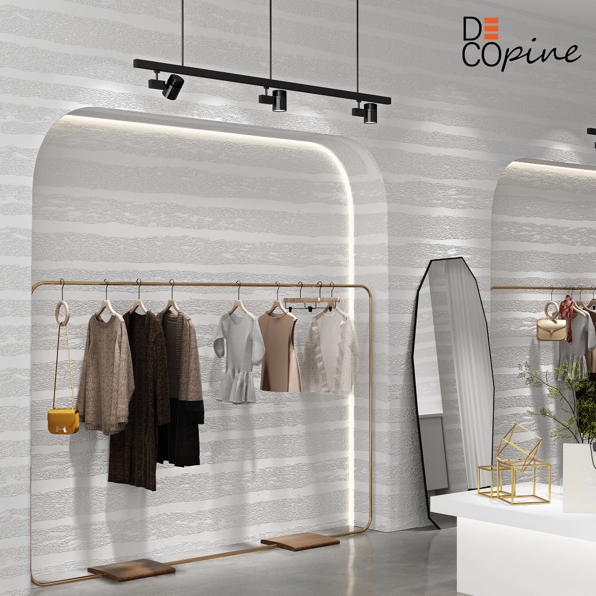Papier Peint Auto-adhésif 3D – Texture Relief – Blanc – 60×280 cm