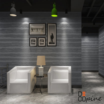 Papier Peint Auto-adhésif 3D – Texture Relief – Gris – 60×280 cm