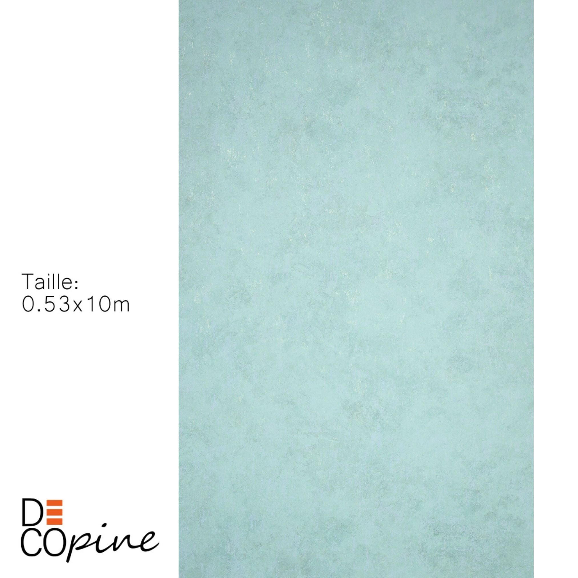 Papier Peint Intissé Brume Minérale – Bleu – 0,53 x 10m