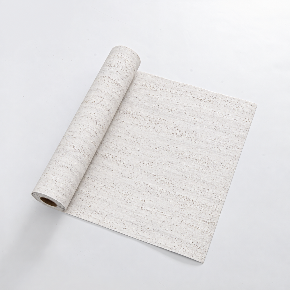 Self-Adhesive Travertine Effect Wallpaper – White - 60x280 cm