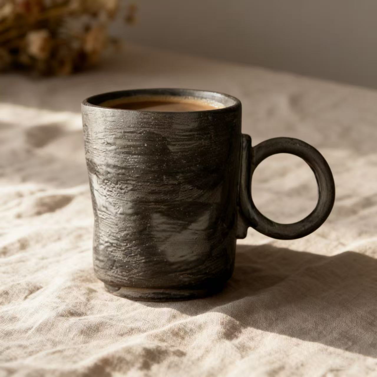 Lot de 2 Tasses en Céramique – Collection Naturelle (150 ml)