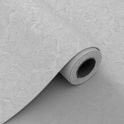 Papier Peint Auto-adhésif 3D – Relief Texturé Fin – Gris Clair – 60×280 cm