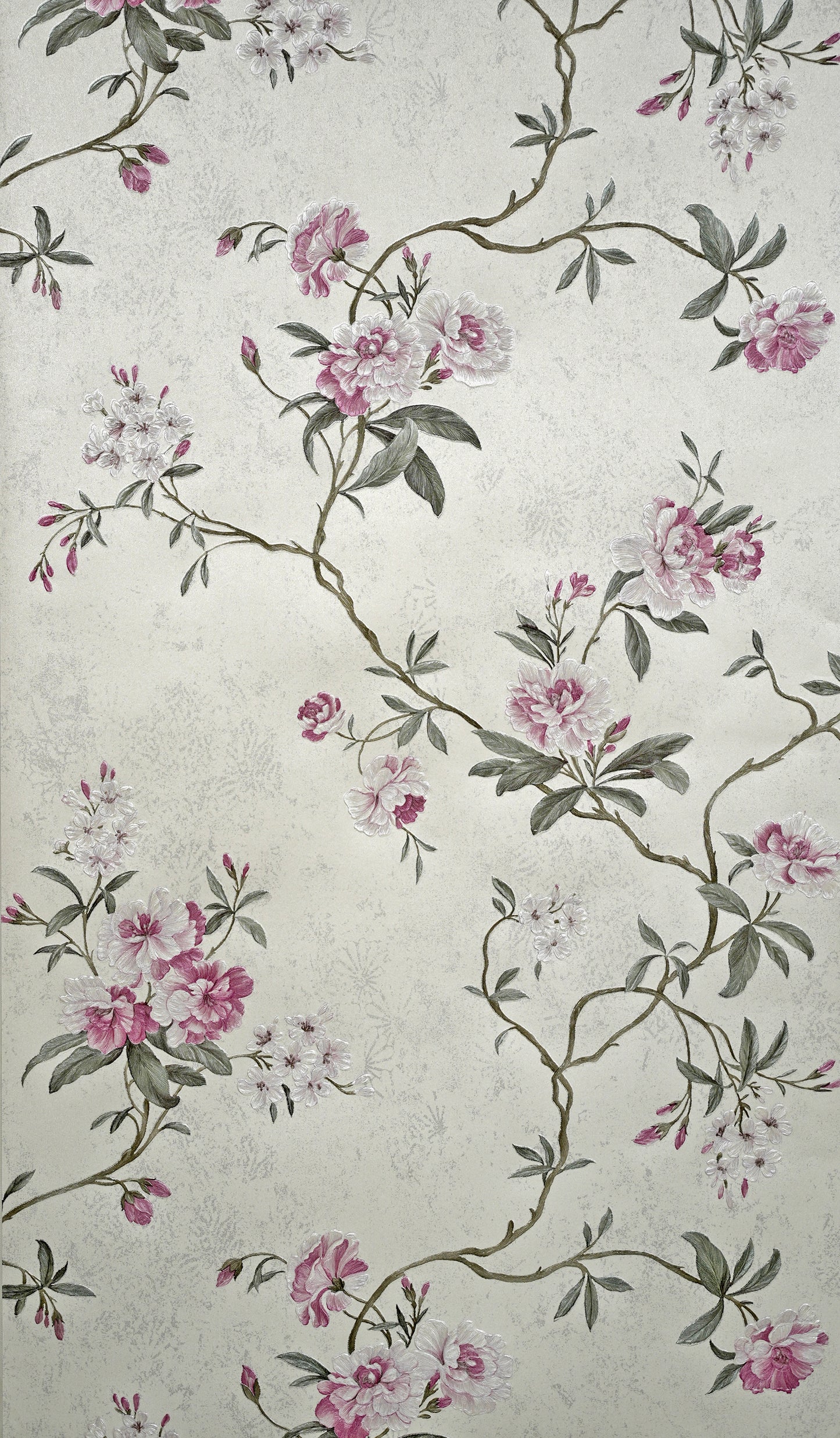 Decopine Papier Peint Intissé Jardin Flottant - Blanc