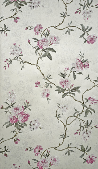 Decopine Papier Peint Intissé Jardin Flottant - Blanc