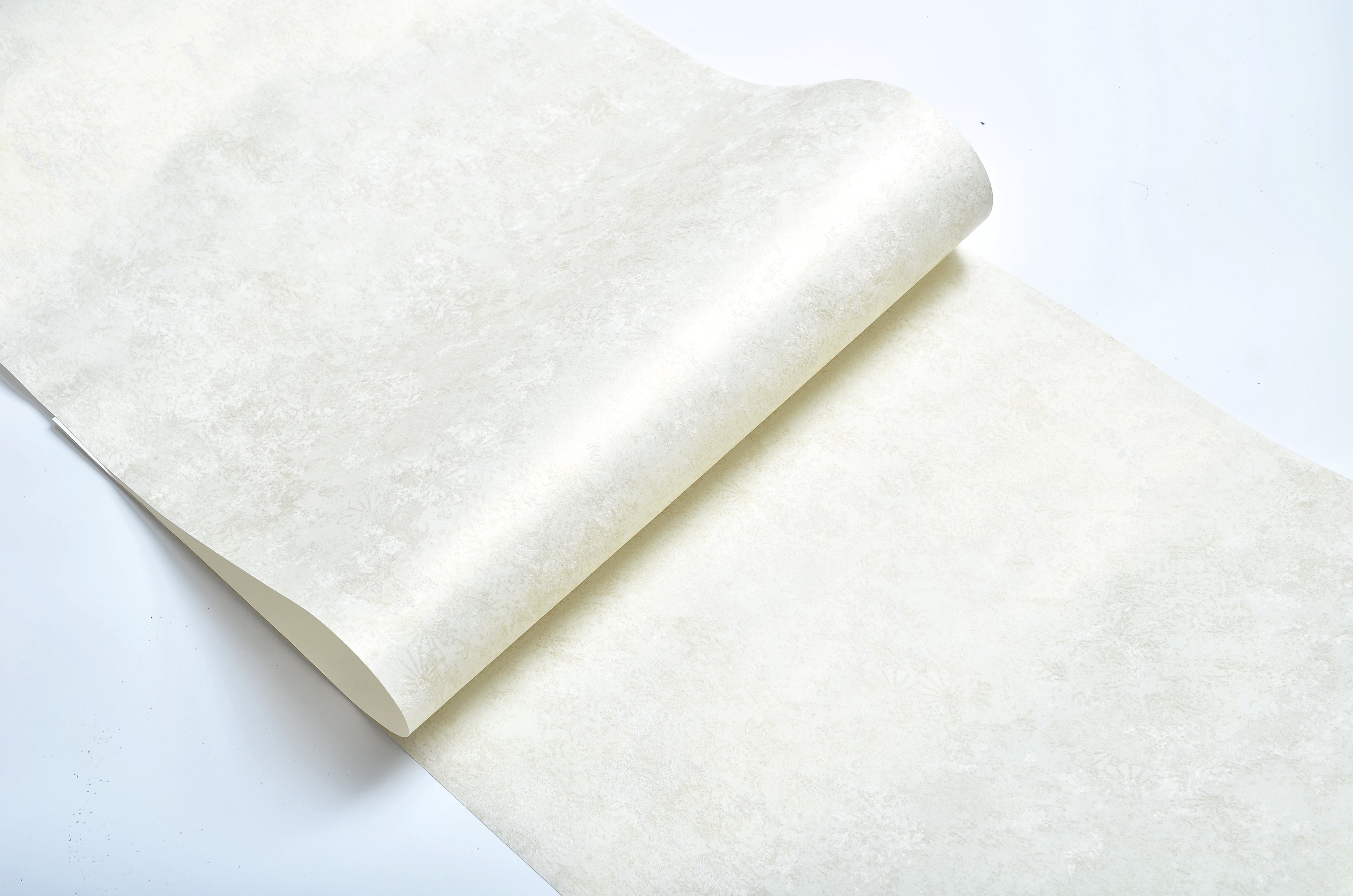 Papier Peint Intissé Voix Douce – Blanc Nuancé – 0,53 x 10m