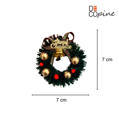 🎄Magnet Couronne de Noël – Décoration Festive (7 cm)