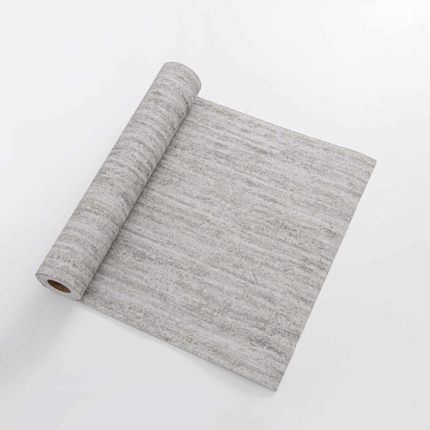 Papier Peint Auto-adhésif Effet Travertin – Gris Minéral – 60×280 cm