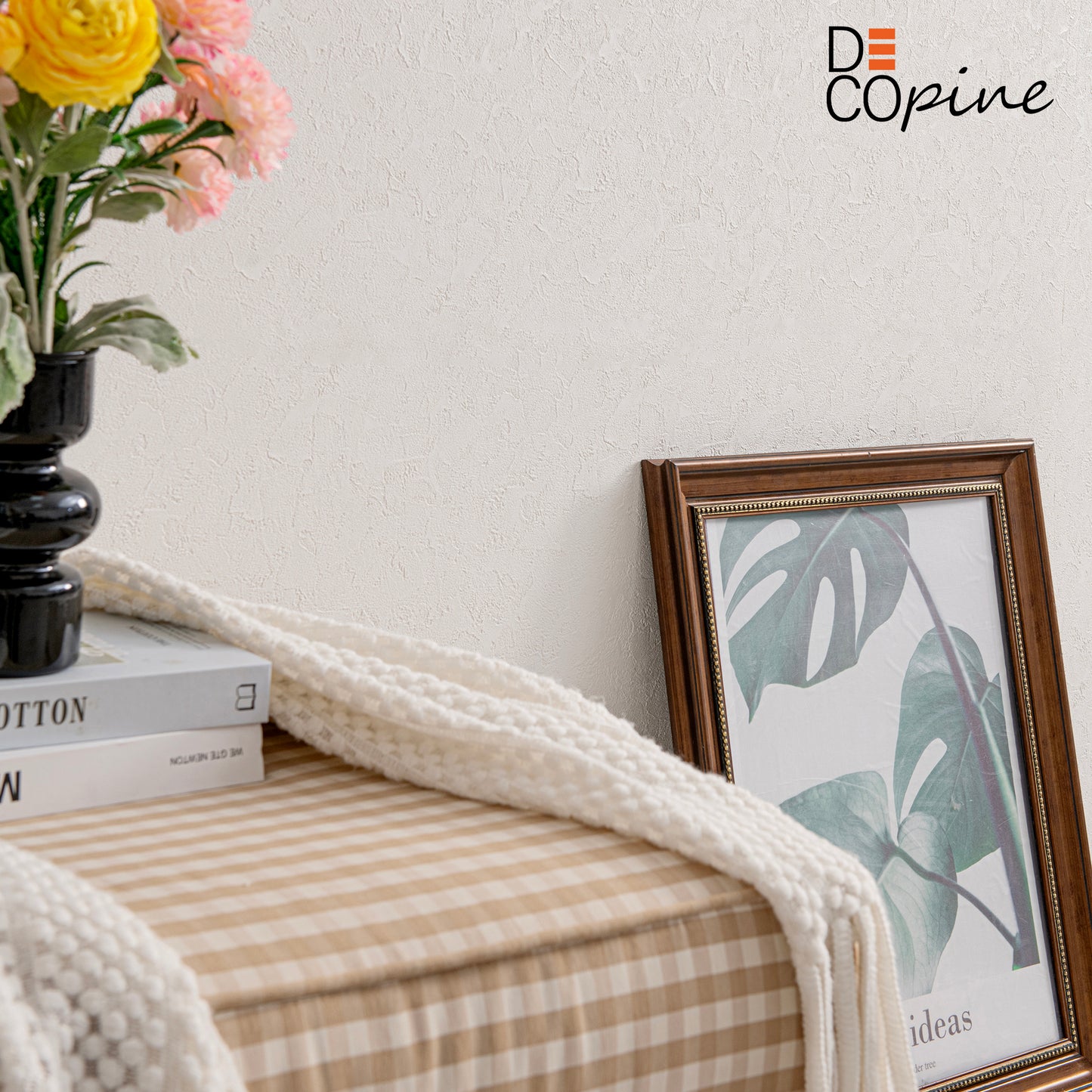 Papier Peint Auto-adhésif 3D – Relief Texturé Fin – Blanc – 60×280 cm