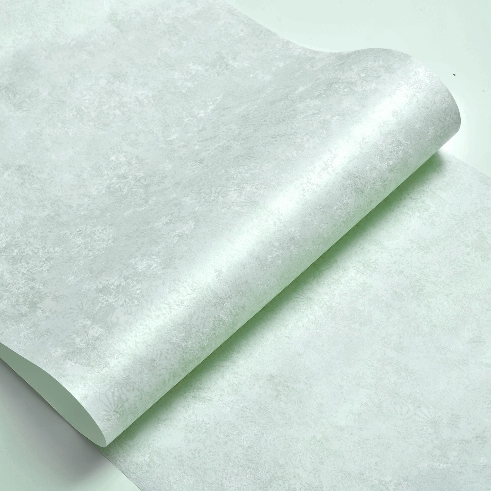 Papier Peint Intissé Voix Douce – Vert Brume Légère – 0,53 x 10 m
