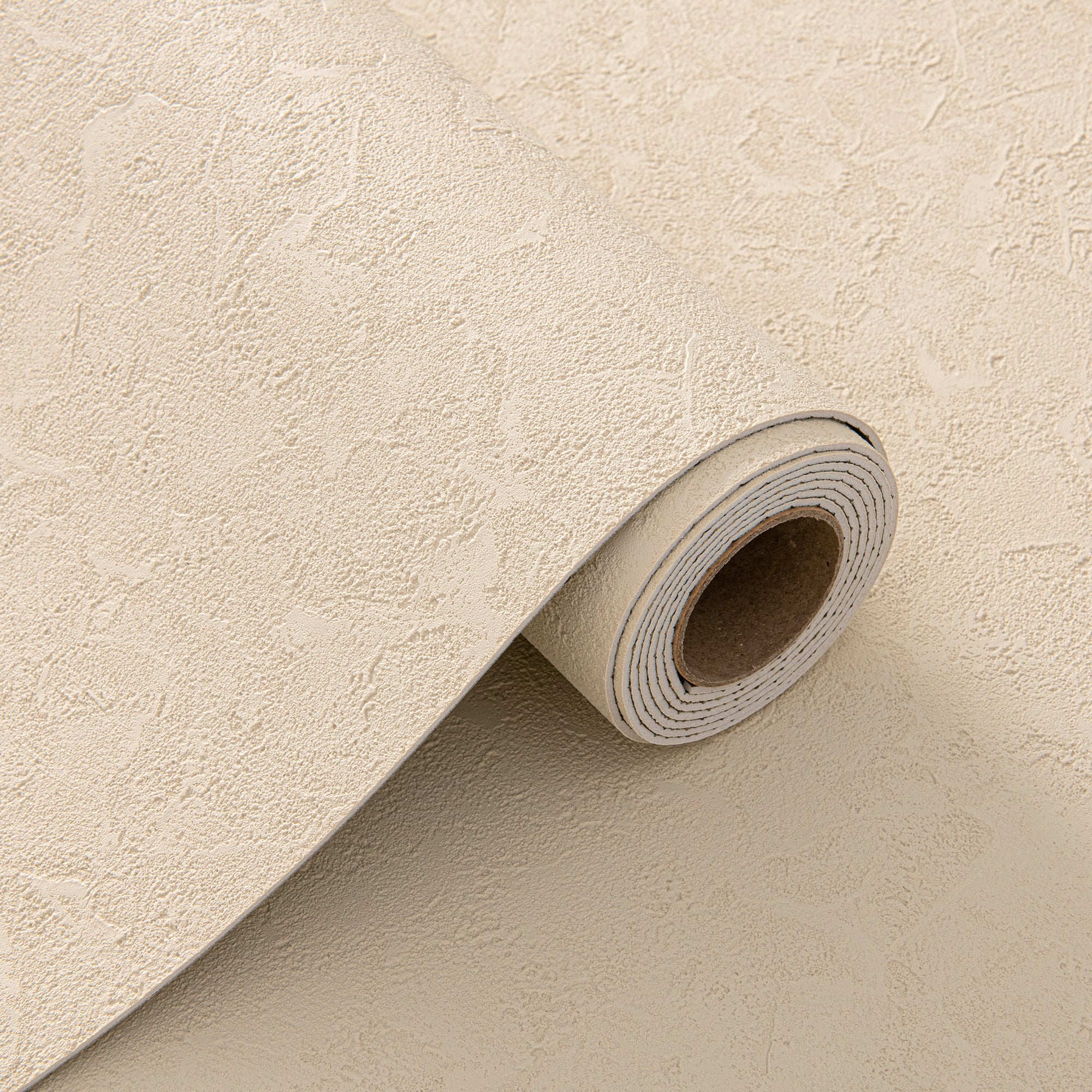 Papier Peint Auto-adhésif 3D – Relief Texturé Fin – Jaune Ivoire – 60×280 cm