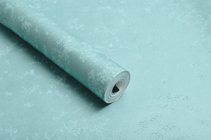 Decopine Papier Peint Intissé Brume Minérale – Vert Aigue-Marine Doux – 0,53 x 10m – Sans Colle