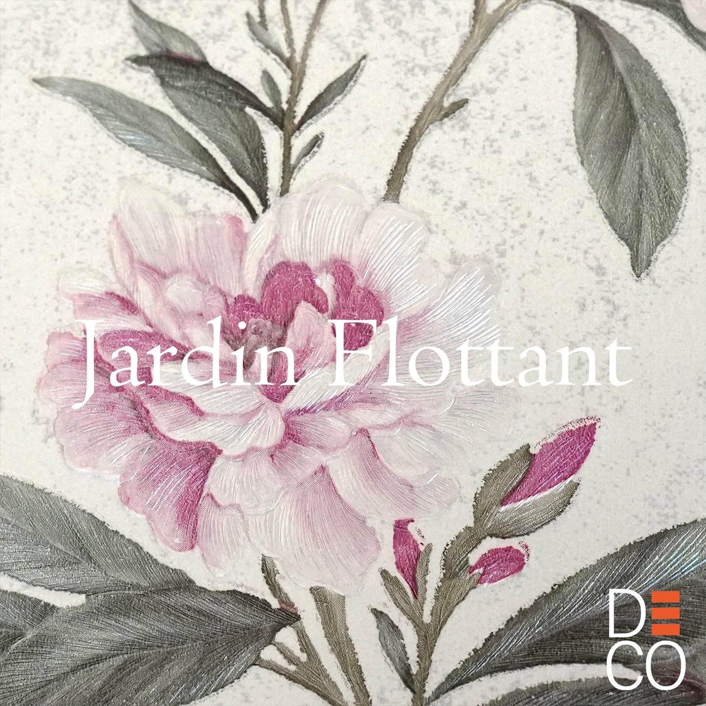 Decopine Papier Peint Intissé Jardin Flottant - Blanc