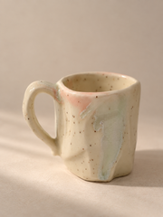 Ceramic Coffee Mug – Gradient White – Handmade – 300 ml