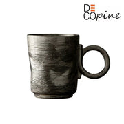 Tasse à Café en Céramique – Noire – Fait main – 150 ml