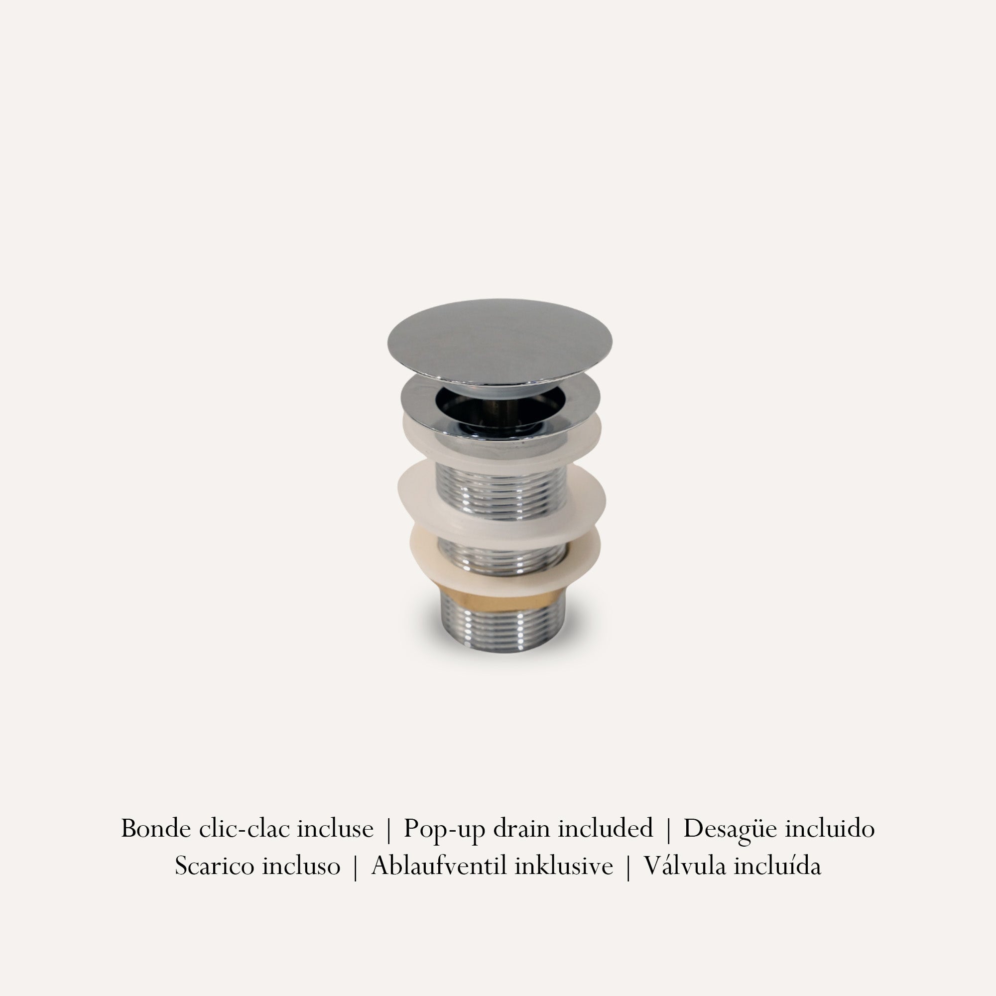 Vasque à Poser Carrée Arrondie RIVÉO – 385 × 385 mm – Avec Bonde