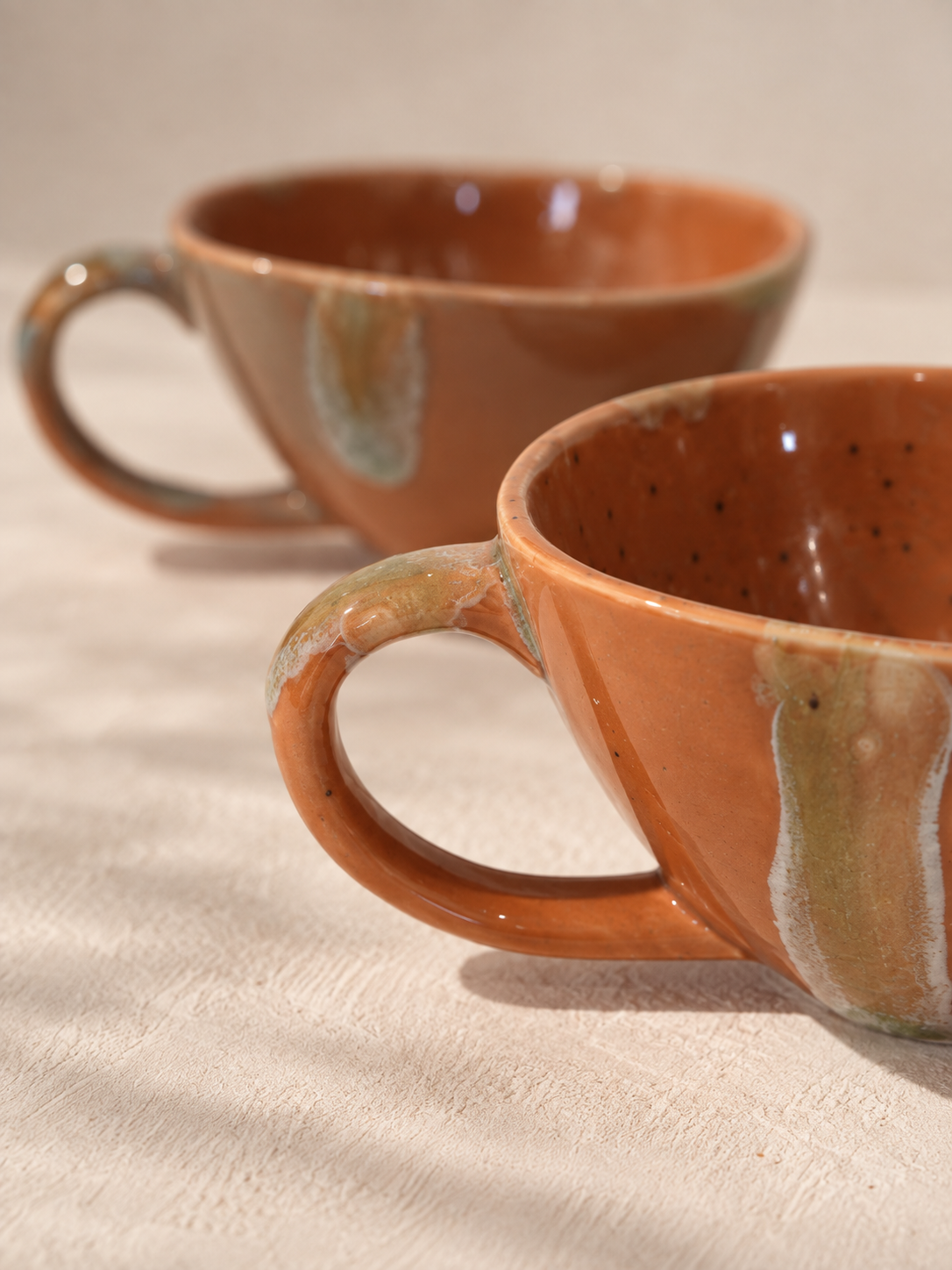 Tasse Artisanale en Grès Émaillé – 160 ml