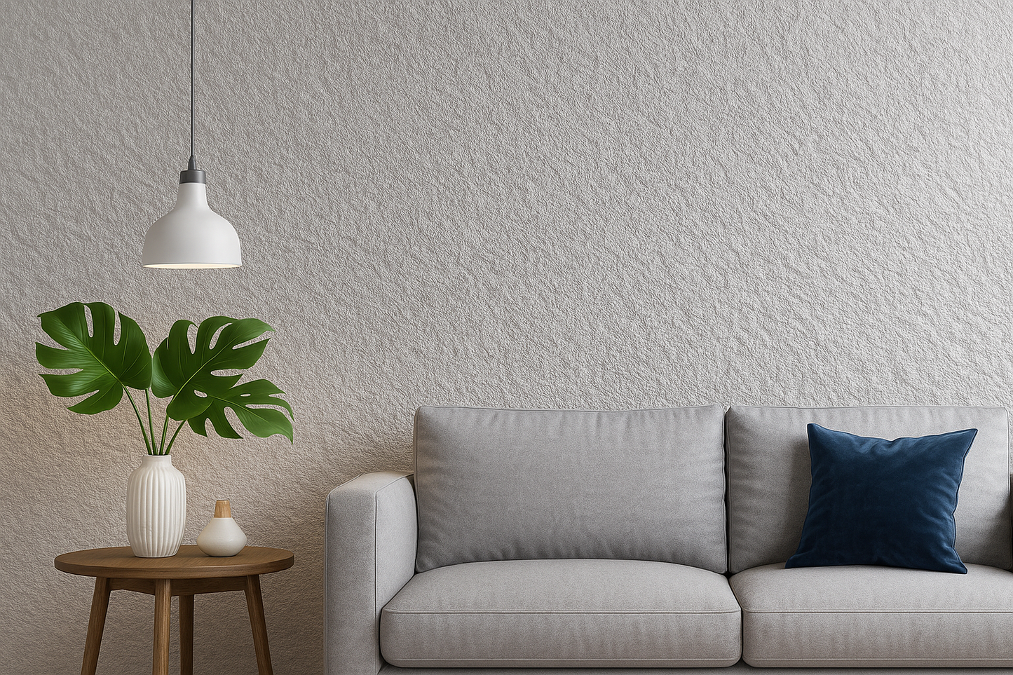 Panneau Mural Souple en Pierre Naturelle – Blanc Minéral – 60×120 cm – Lot de 4 – Decopine - B01PG03