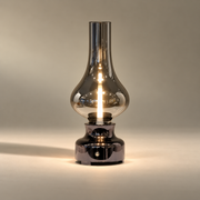 Lampe à poser LED en verre fumé – intensité réglable