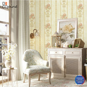 Papier Peint Intissé Ruban Royal – Beige Doux – 0,53 x 10m