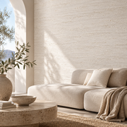 Self-Adhesive Travertine Effect Wallpaper – White - 60x280 cm