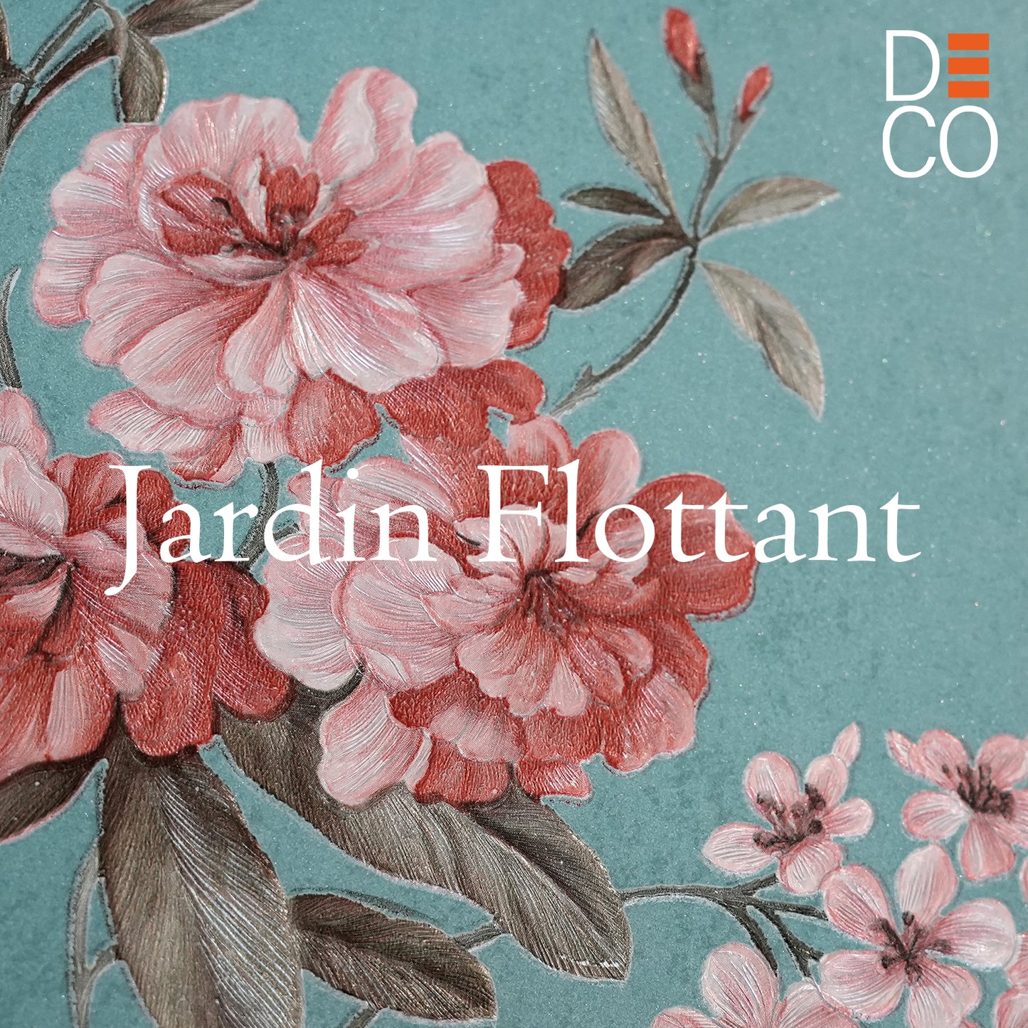 Decopine Papier Peint Intissé Jardin Flottant - Bleu