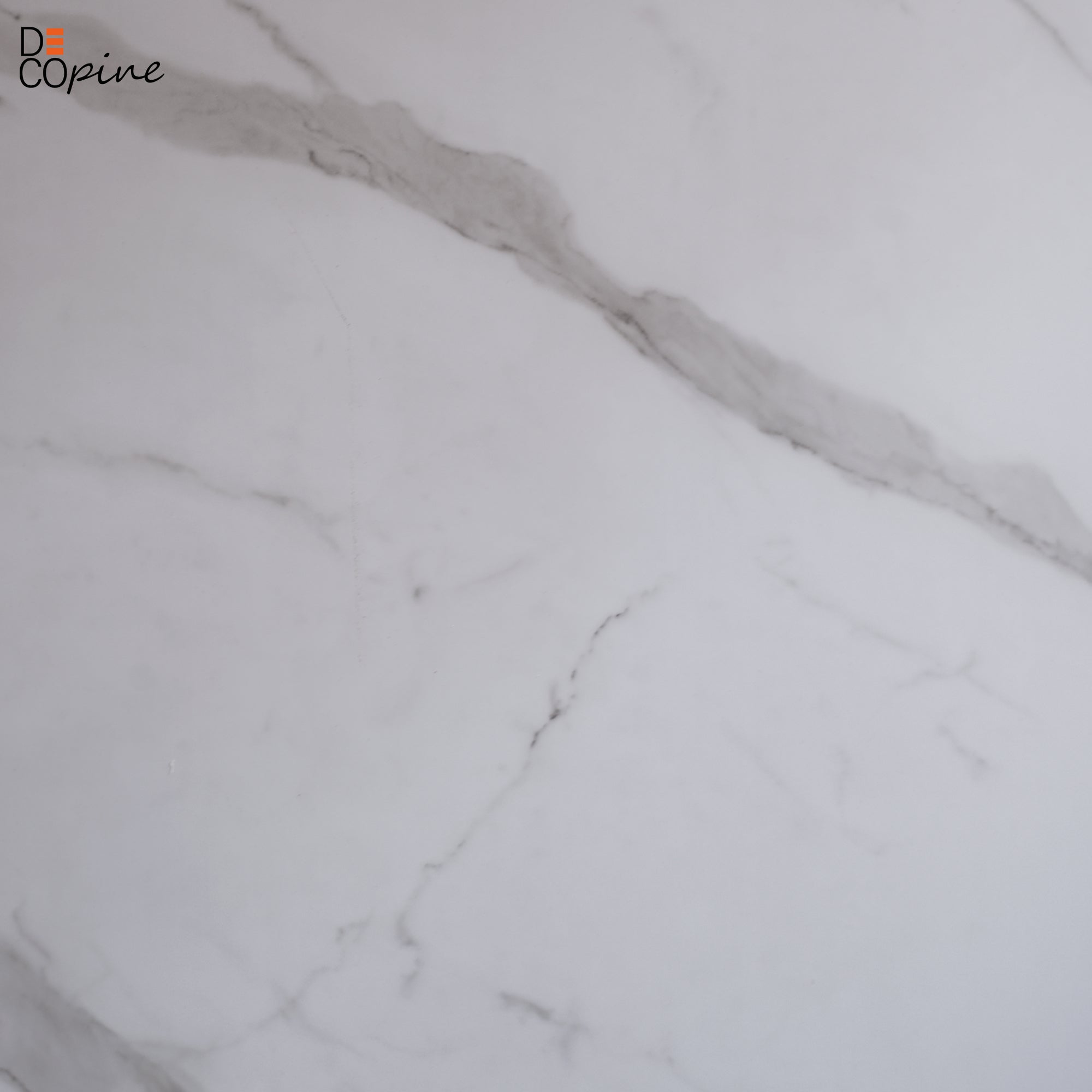 Panneau mural décoratif effet marbre blanc mat – 65×120 cm (Lot de 4, 3,12 m²) - REF: A03MW03