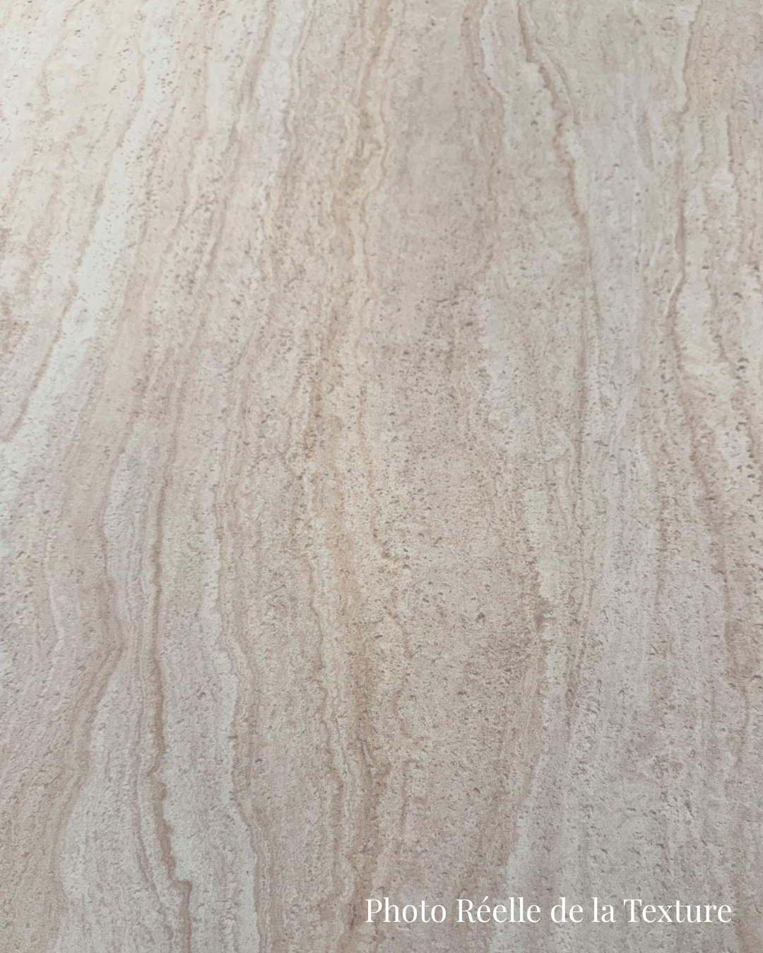 Panneau Mural Souple en Pierre Naturelle – Effet Travertin Sable Clair – 60×120 cm – Lot de 4 – B01TB01