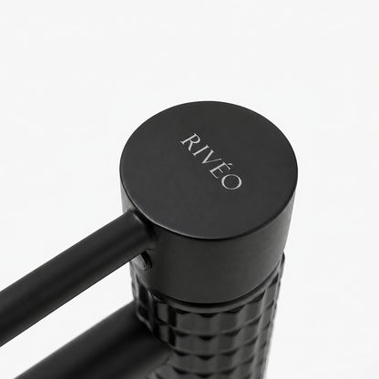 Mitigeur Vasque Haut Texturé Noir Mat RIVÉO