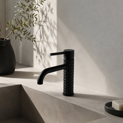 Mitigeur Vasque Texturé Noir Mat RIVÉO