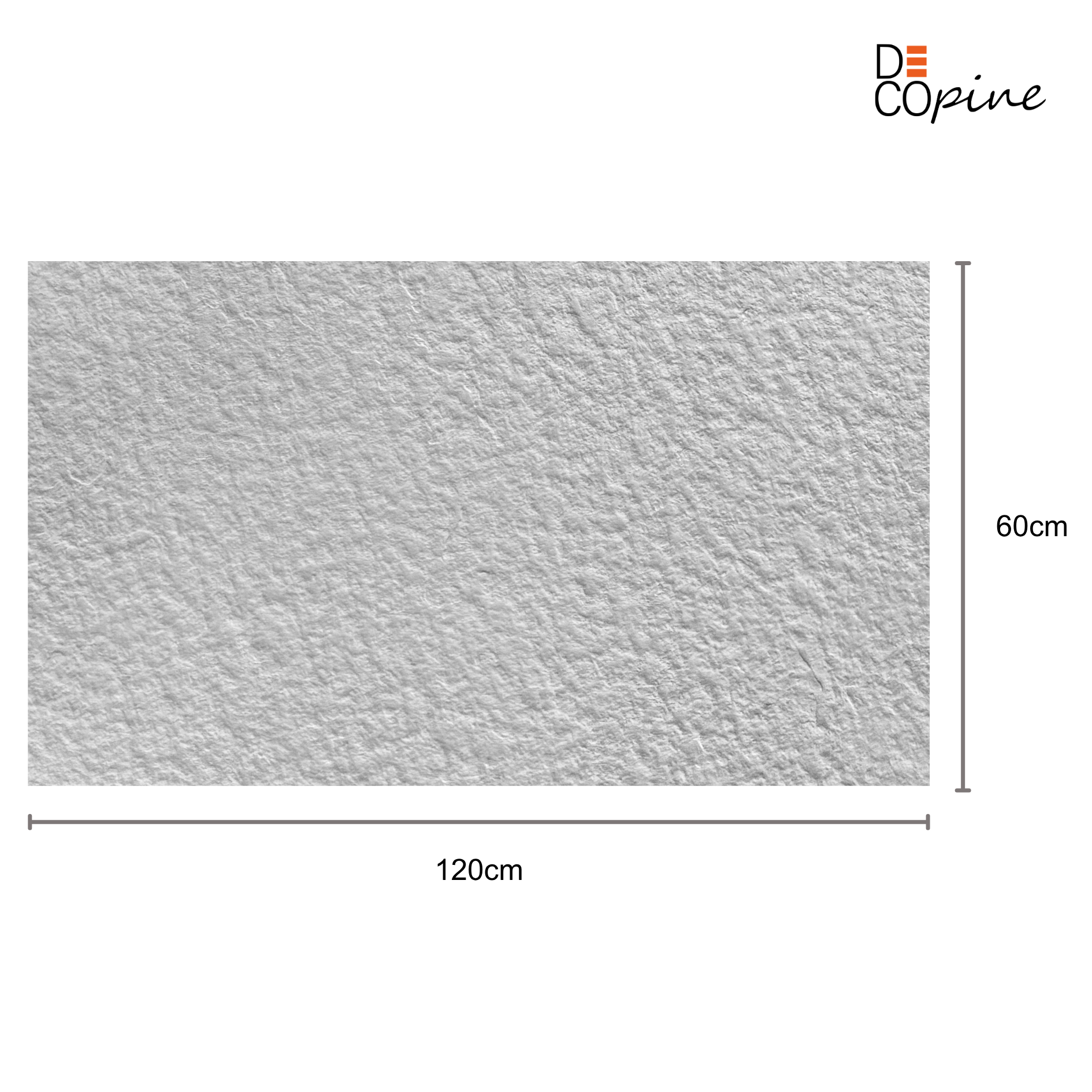 Panneau Mural Souple en Pierre Naturelle – Gris minéral – 60×120 cm – Lot de 4 – B01PG03