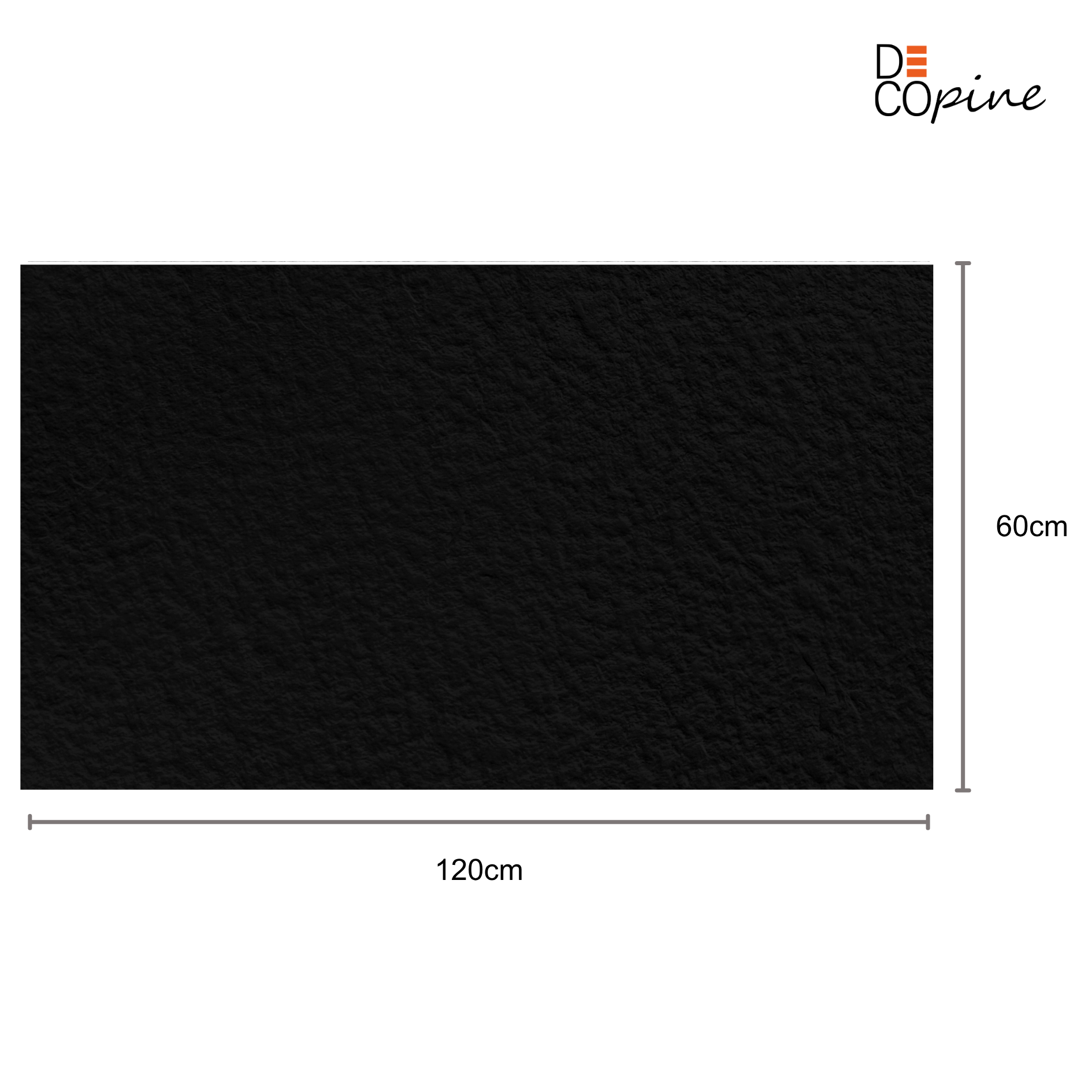 Panneau Mural Souple en Pierre Naturelle – Noir Minéral – 60×120 cm – Lot de 4 – B01PB04