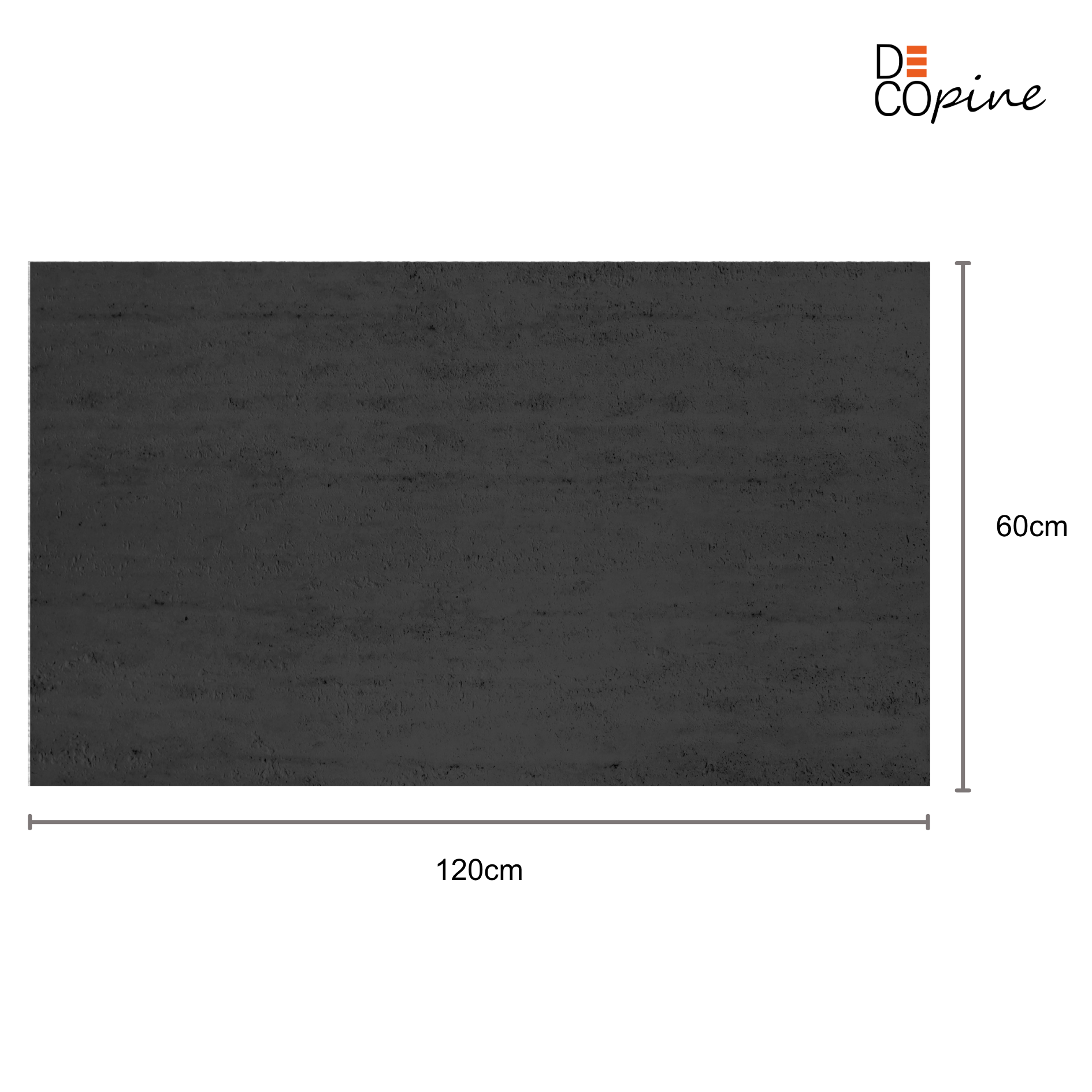 Panneau Mural Souple en Pierre Naturelle – Effet Travertin Noir Anthracite – 60×120 cm – Lot de 4 – B01TB05