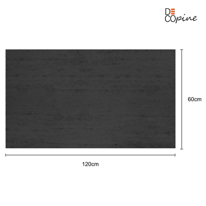 Panneau Mural Souple en Pierre Naturelle – Effet Travertin Noir Anthracite – 60×120 cm – Lot de 4 – Decopine - B01TB05