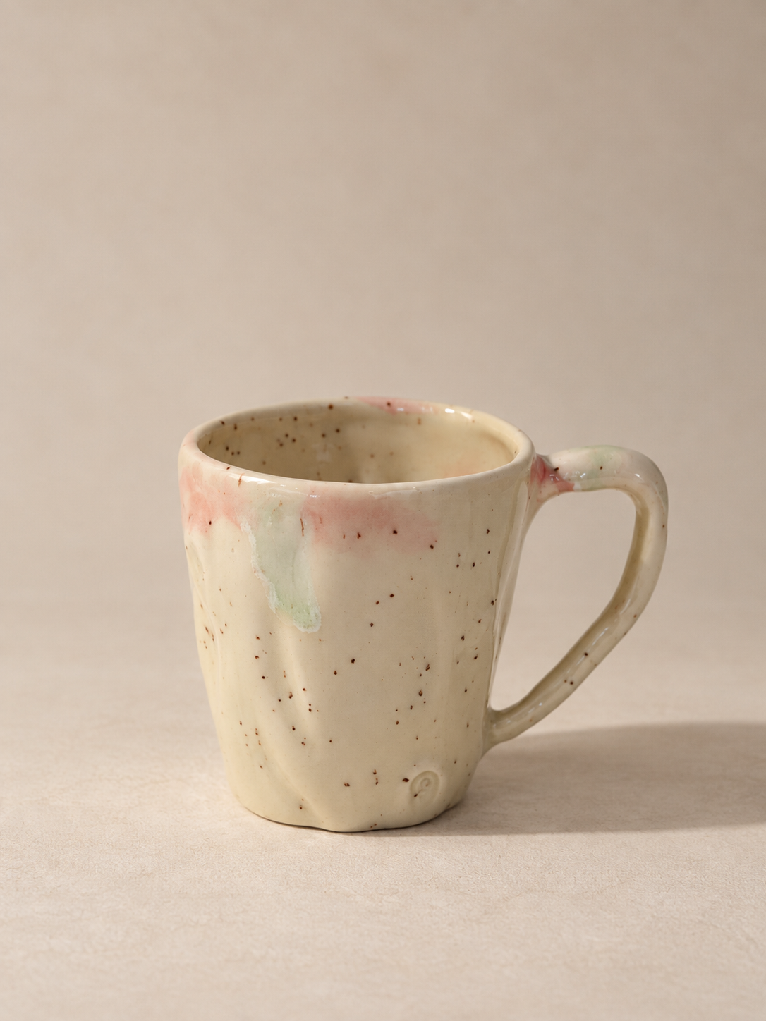 Ceramic Coffee Mug – Gradient White – Handmade – 300 ml
