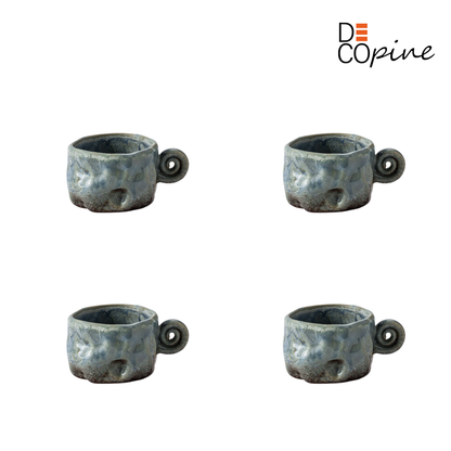 Tasse en céramique artisanale – Lot de 4