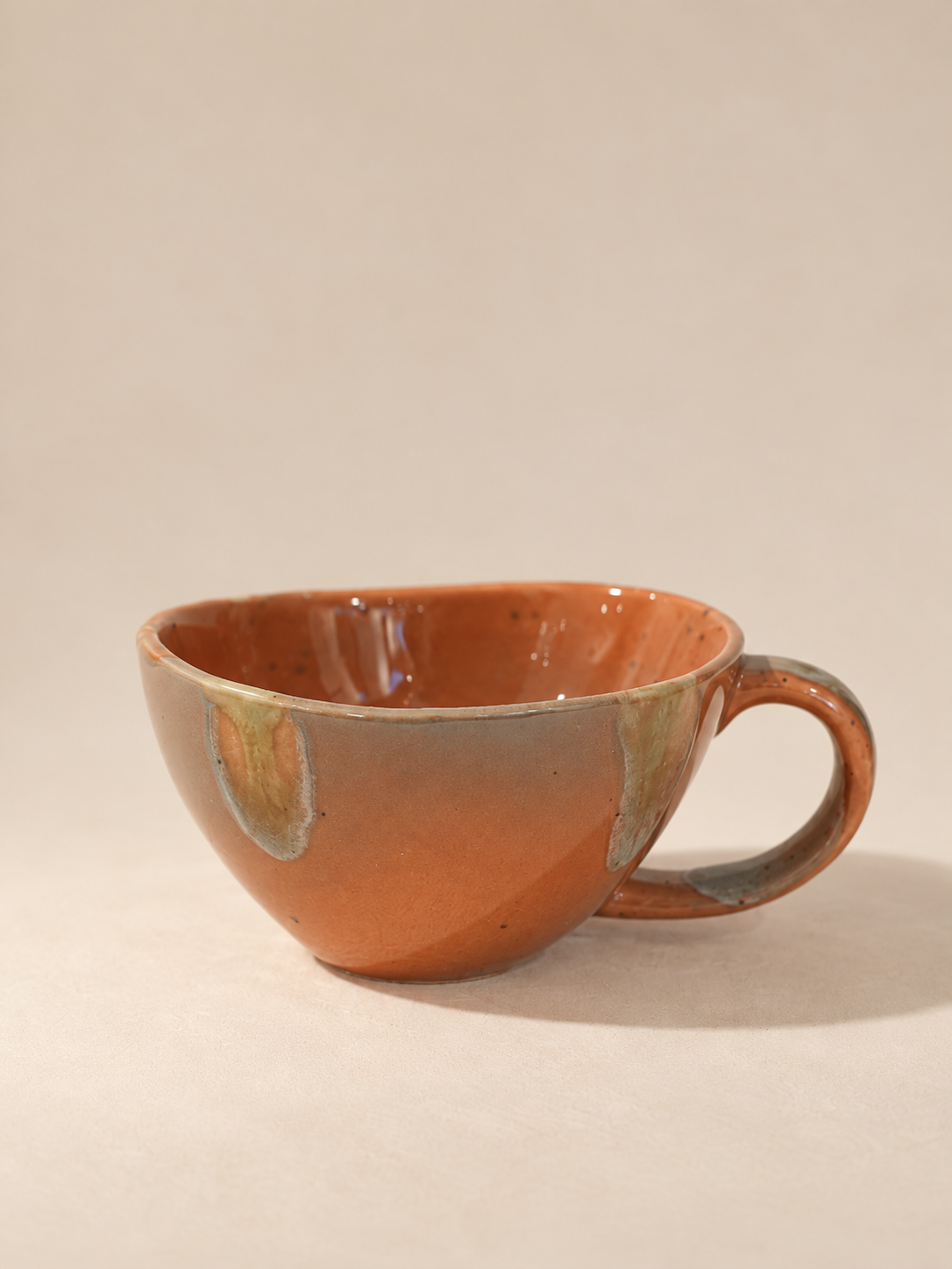 Tasse Artisanale en Grès Émaillé – 160 ml