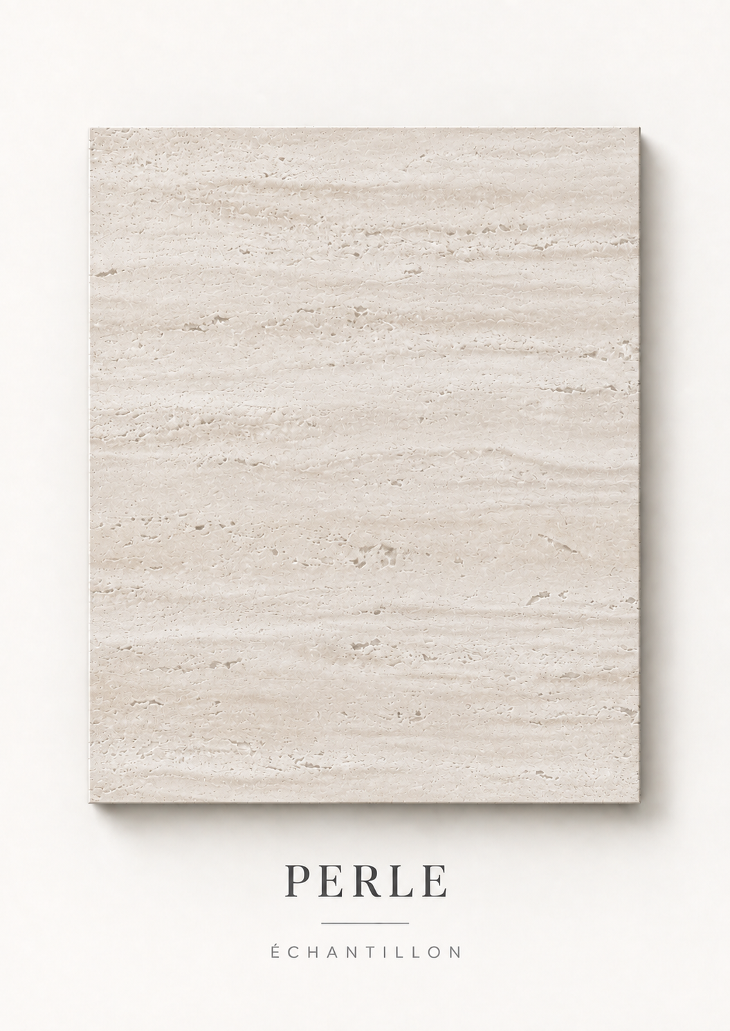 Panneau Mural Souple en Pierre Minérale – Travertin Perle – 60 × 120 cm – Lot de 4 – 2,88 m²