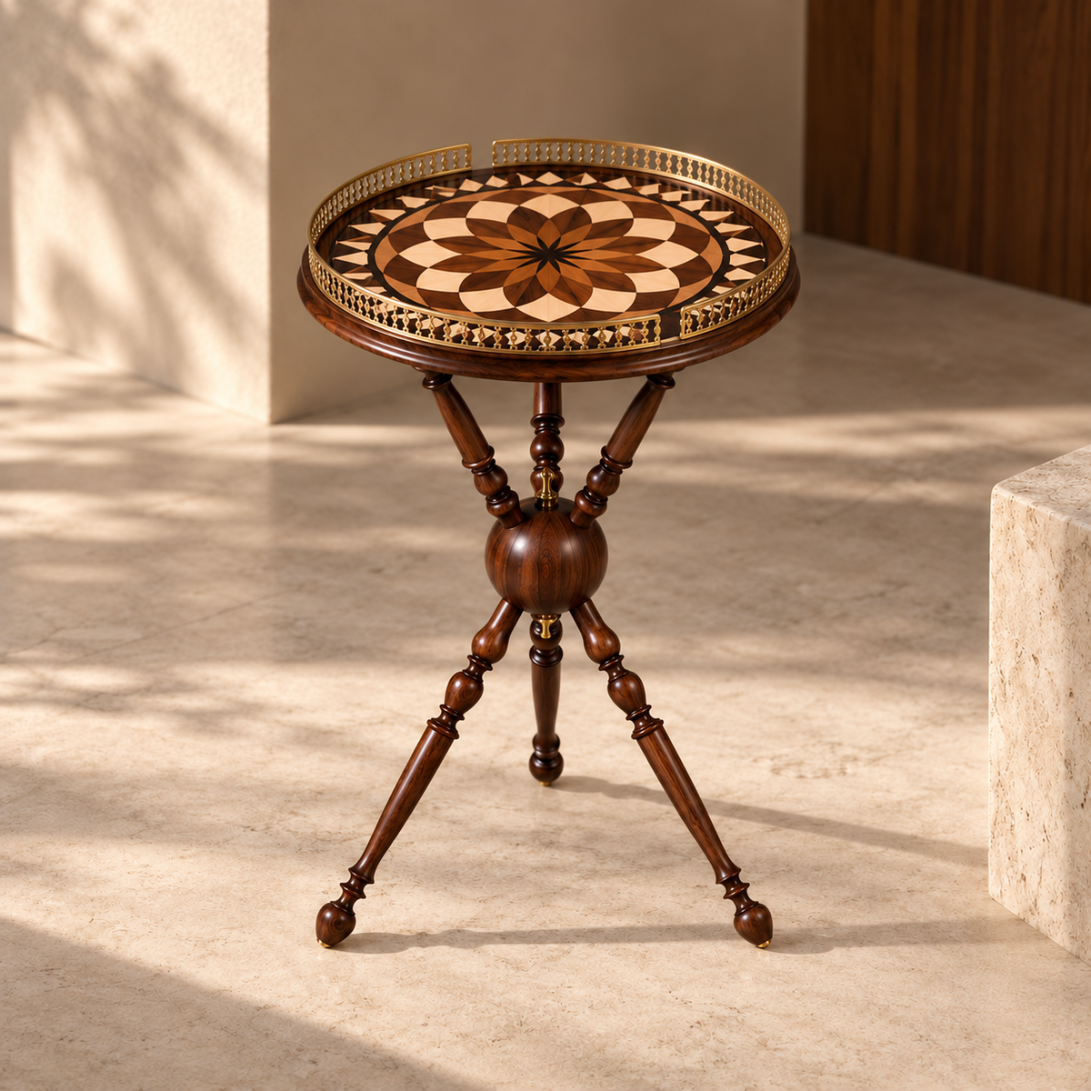 Précommande — HÉRITAGE MARQUETERIE I| Table basse en noyer — Édition limitée