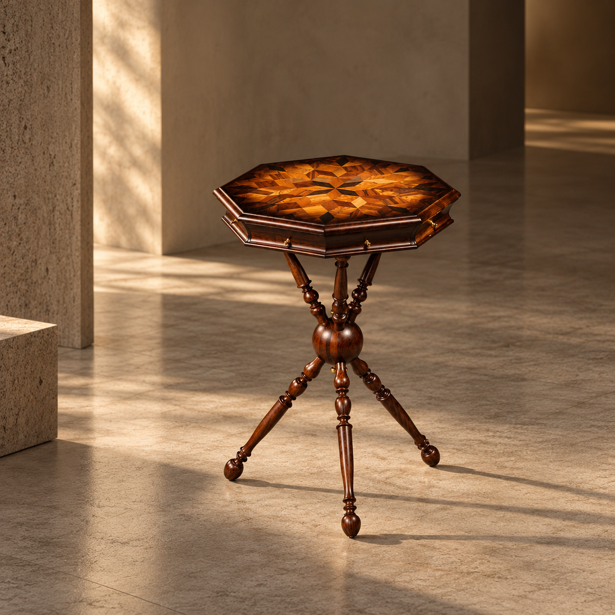 Précommande — HÉRITAGE MARQUETERIE | Table en noyer — Édition limitée