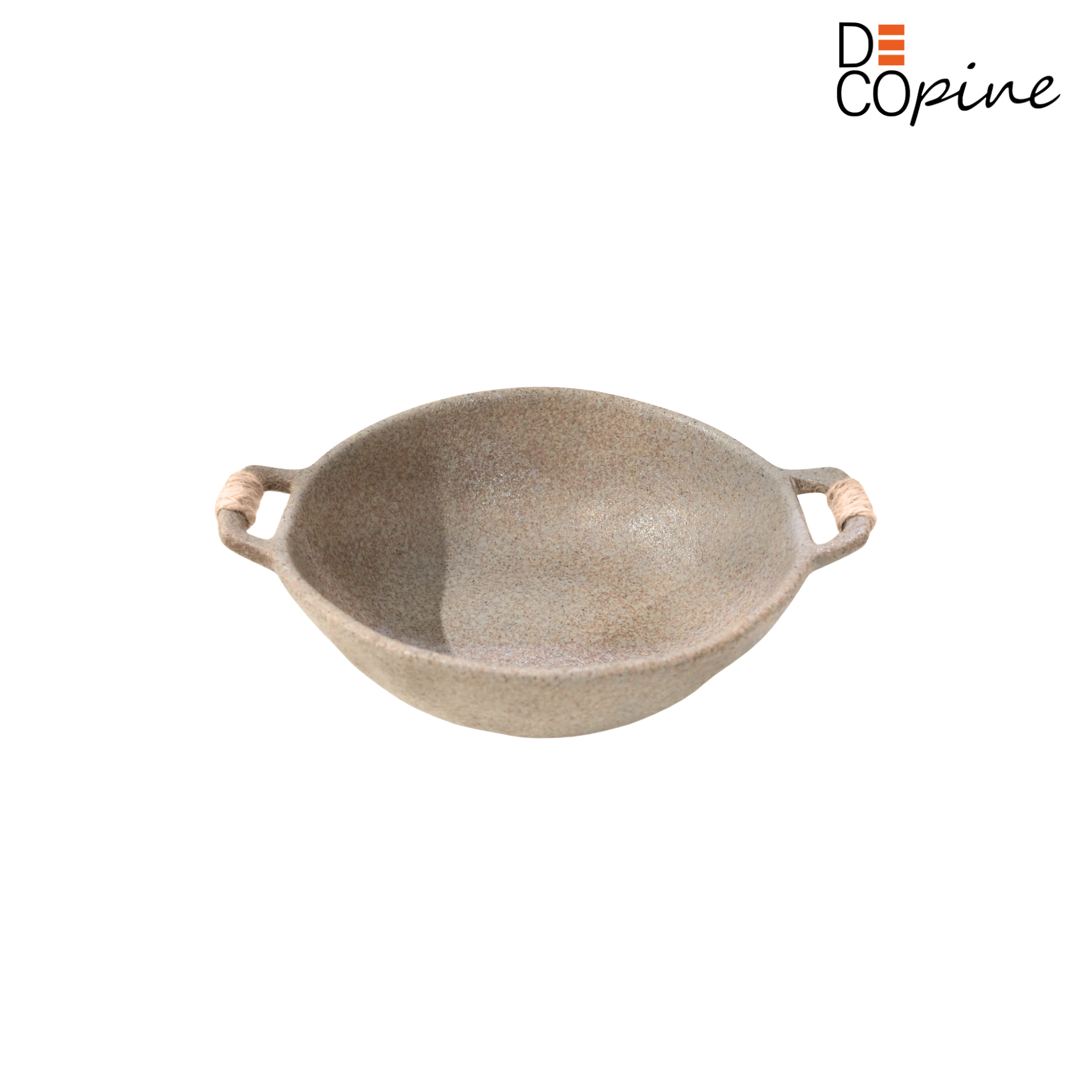 Bol en céramique gris – Fait main – 19,5 × 15,5 cm